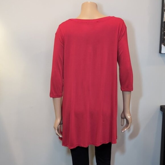3/$20 Forever 21 Tunic Top A-Line Dress Cropped Sleeve Fall Christmas Holiday - Picture 5 of 10